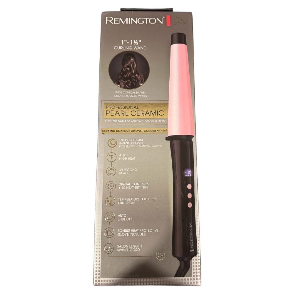 Remington Pro Pink and Black Curling Wand